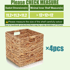 YJGYP9F foldable woven basket with handles for easy access.