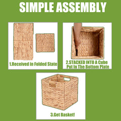 YJGYP9F pantry cube basket stores dry goods neatly.