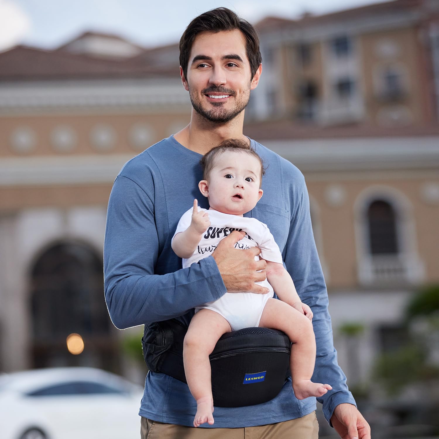 YJOEKAP adjustable waistband ensures a secure fit as baby grows.