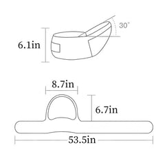 YJOEKAP carrier shows storage pockets for diapers and essentials.