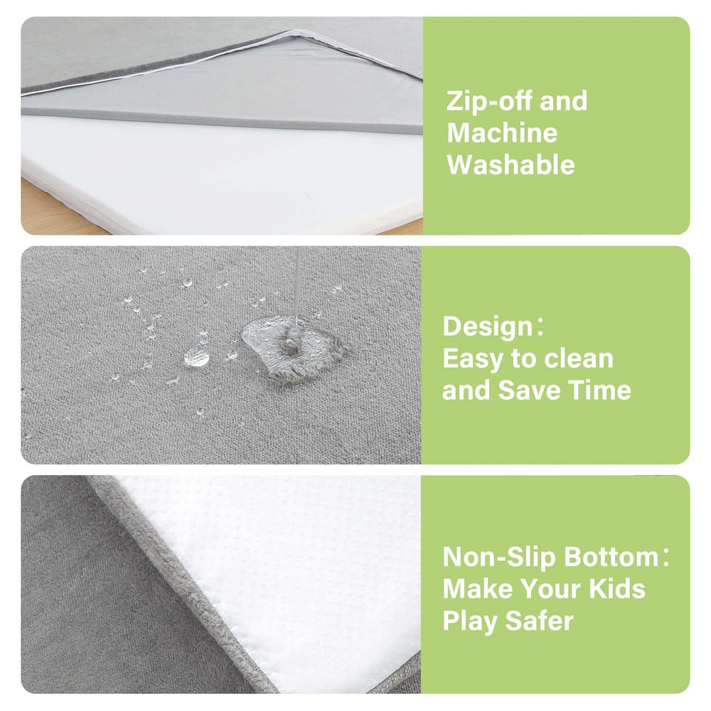 YKiMi Baby Play Mat ideal for nursery or living room setups.