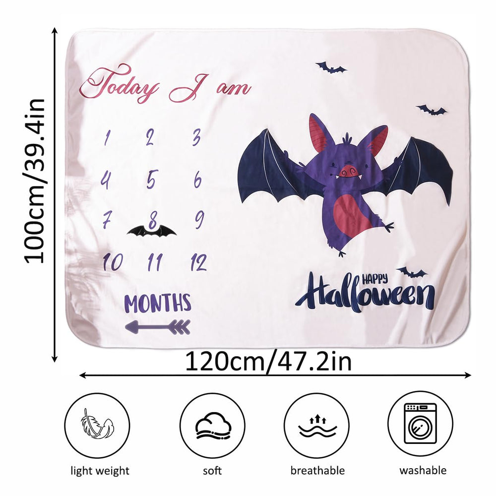 Ylsteed 40x47 inch blanket provides generous space for milestone photography