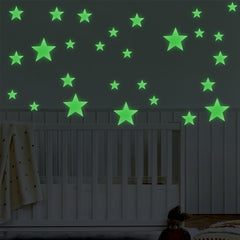 Ymapinc glow-in-the-dark stars 4cm on ceiling for a gentle night sky