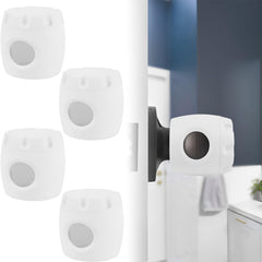 YMKWZ 4Pcs door knob safety cover, front view shields walls from impact