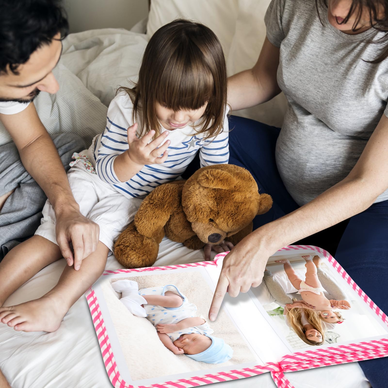 YMKWZ easy-insert-remove-photos design saves time when arranging memories.