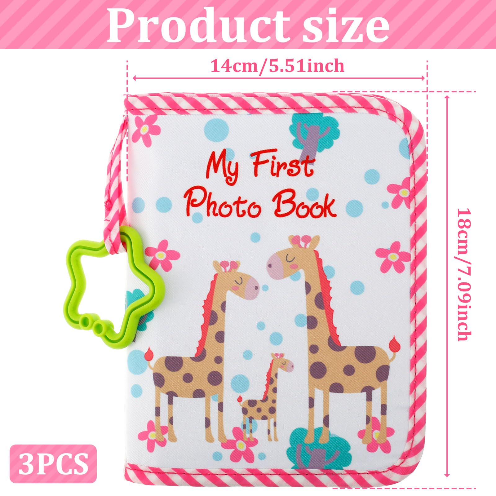 YMKWZ photo-pocket-17-slots-4x6 shows easy insertion for 4x6 photos.