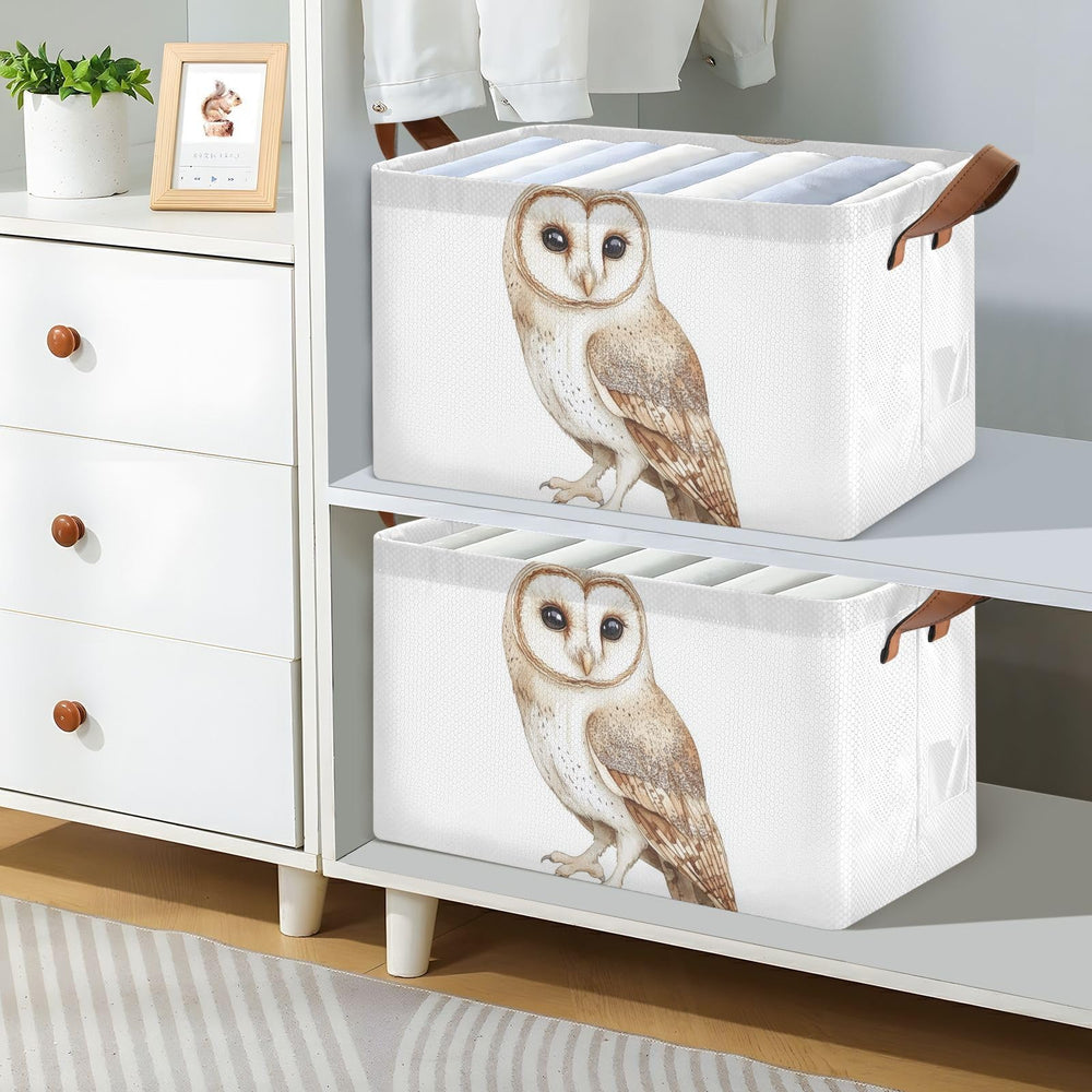 YNNALE Owl pattern side panel emphasizes decorative storage that blends with kid spaces.