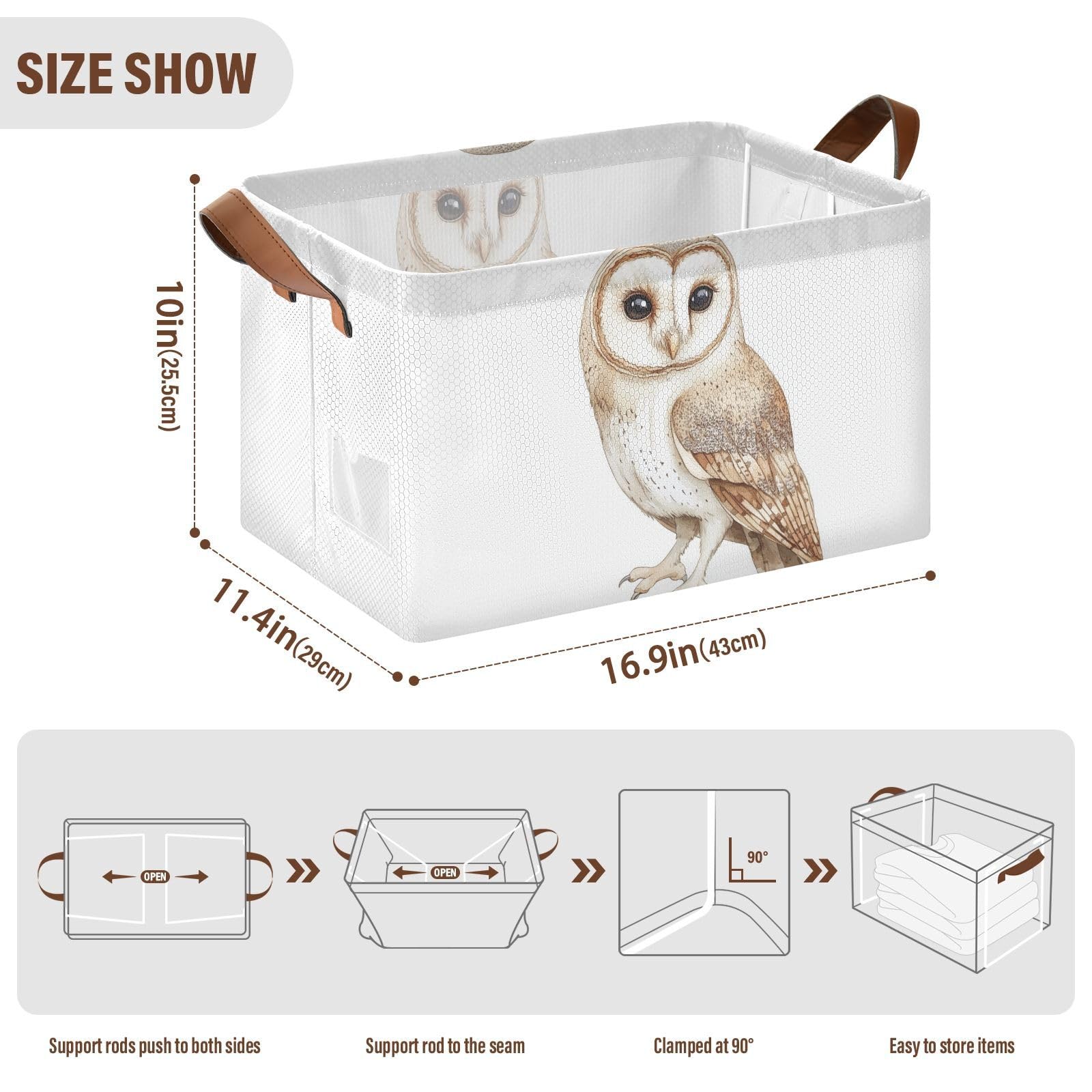 YNNALE Gift-ready storage bin enhances room decor while organizing toys.