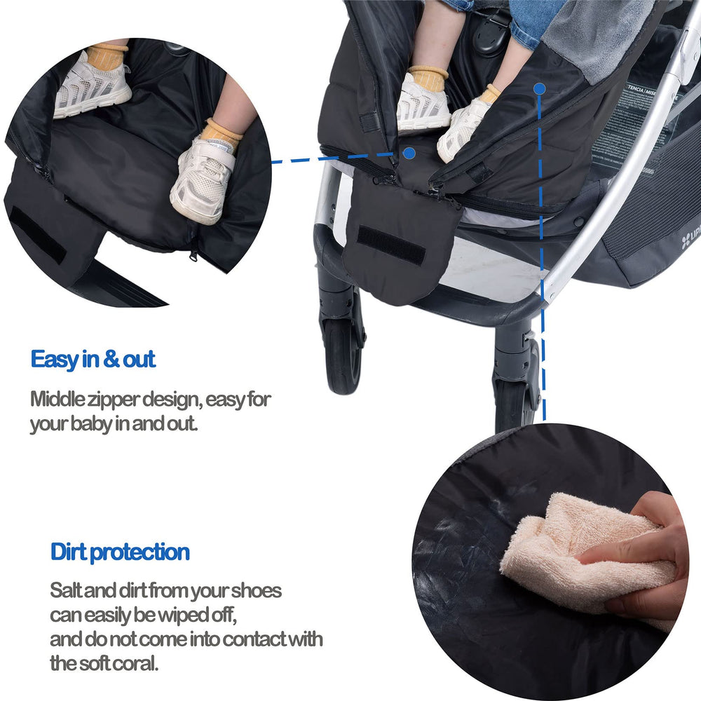 Yobee anti-slip back panel helps keep the sleeping bag in place