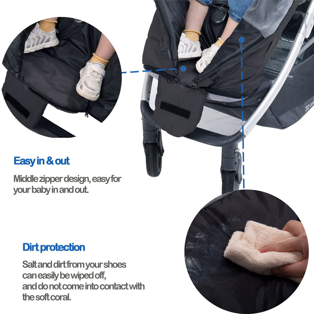 Yobee hood cords on both sides tighten warmth