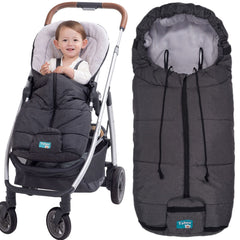 Yobee toddler sleeping bag on stroller front view for cold-weather comfort