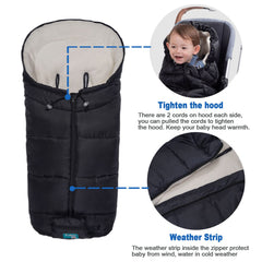 Yobee universal stroller fit with velcro openings for harness compatibility