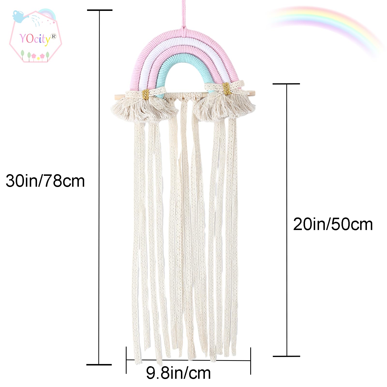 YOcity Bow Holder close-up shows durable cotton lace frame