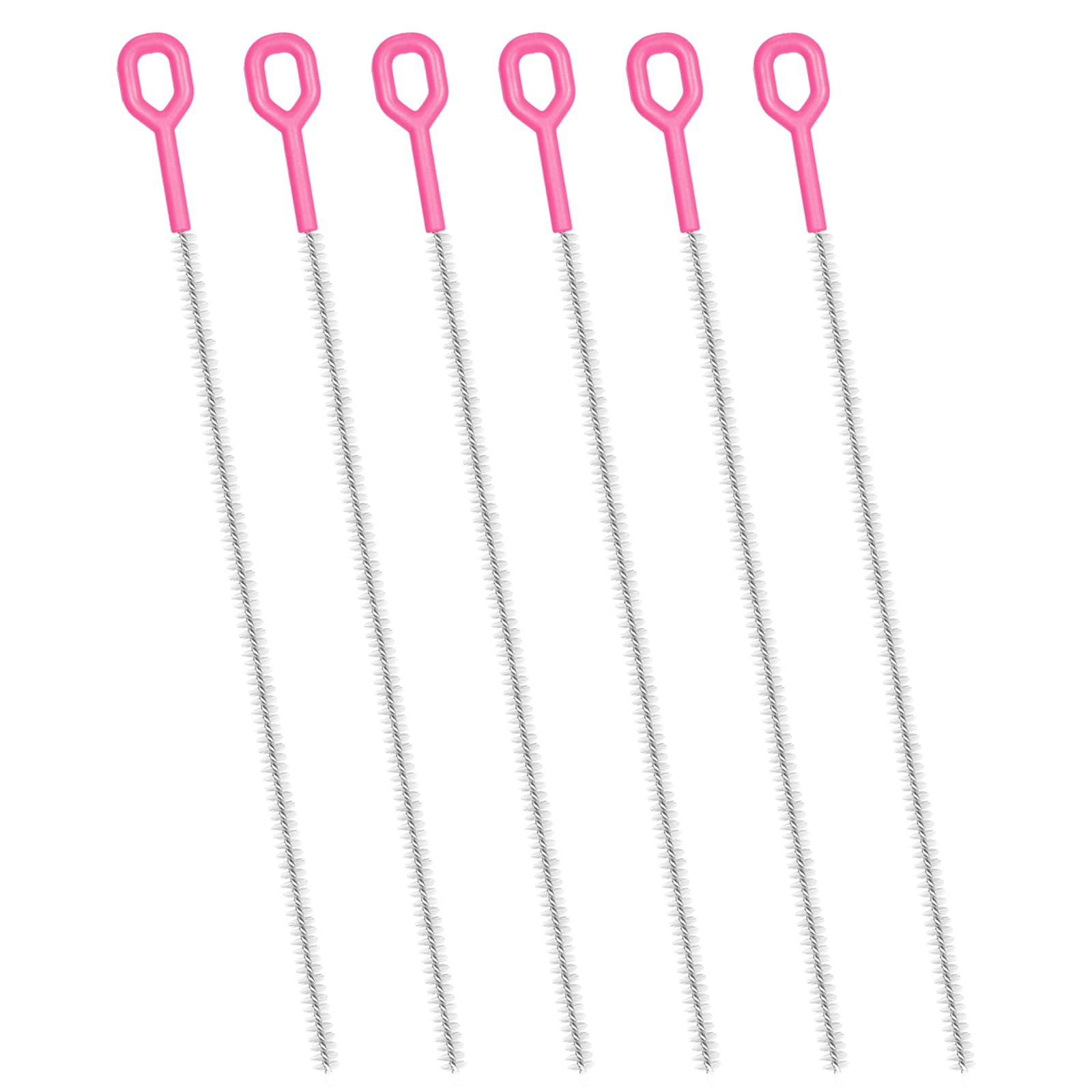 Yodamiack 6-pack straw cleaner brush with extended bristles for deep interior cleaning.