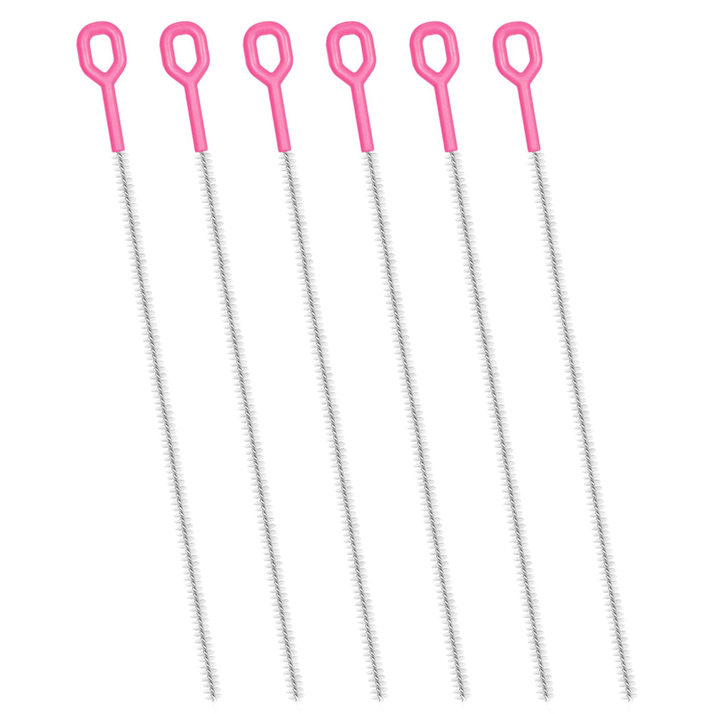 Yodamiack 6-pack straw cleaner brush with extended bristles for deep interior cleaning.