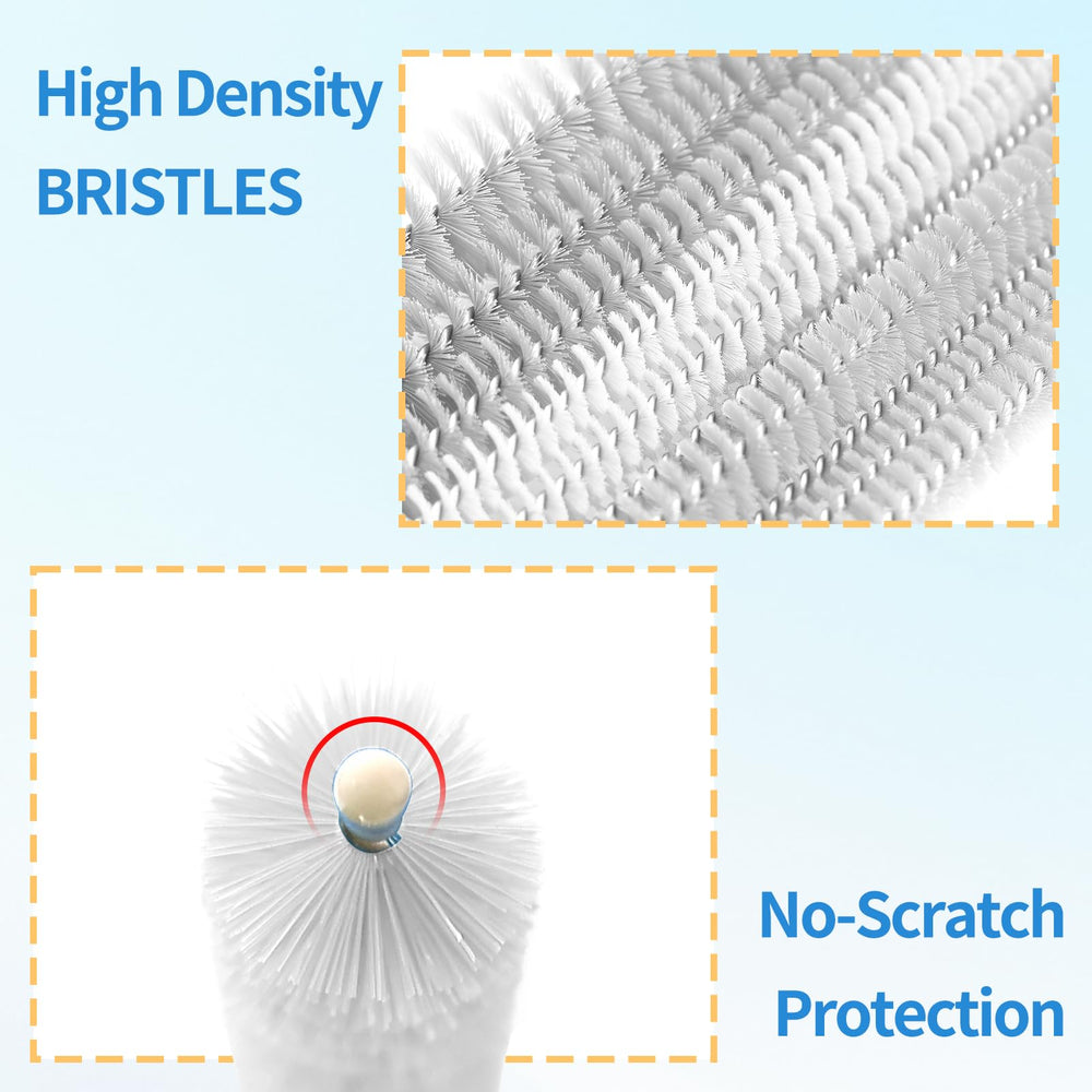 Flexible design glides through curved and straight straws for easier cleaning.
