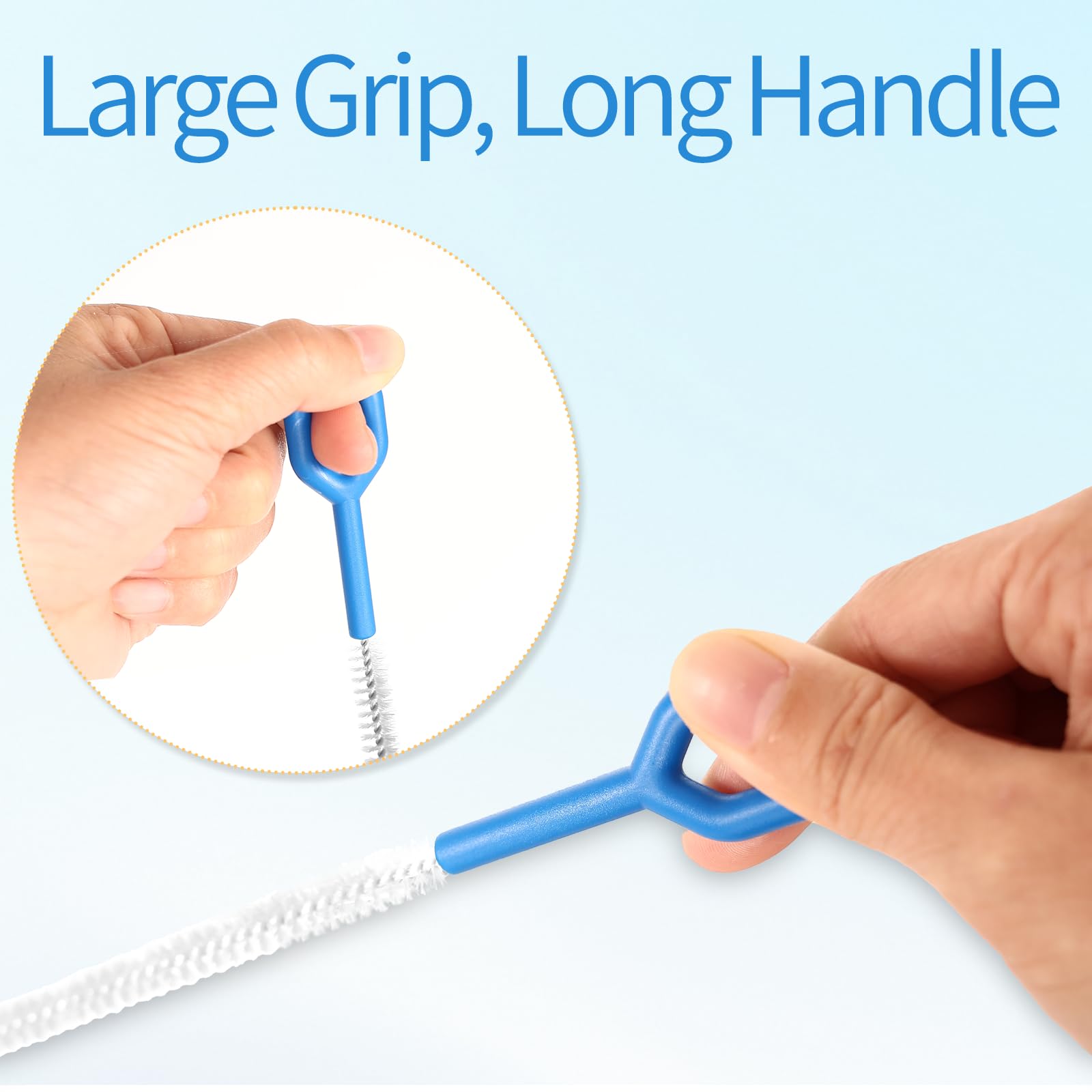Gentle bristles protect delicate straw materials while removing grime.