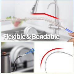 Stainless steel core with nylon bristles resists rust during cleaning.