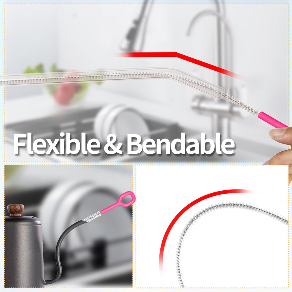 Yodamiack straw cleaner with soft nylon bristles protects straws while removing grime.