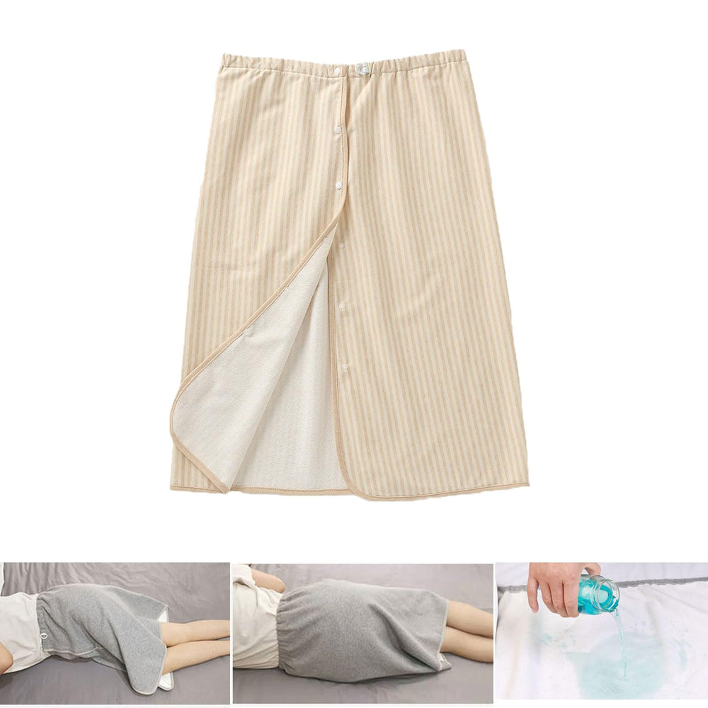 Yodilala diaper skirt full-open design with snaps for easy wear and checks