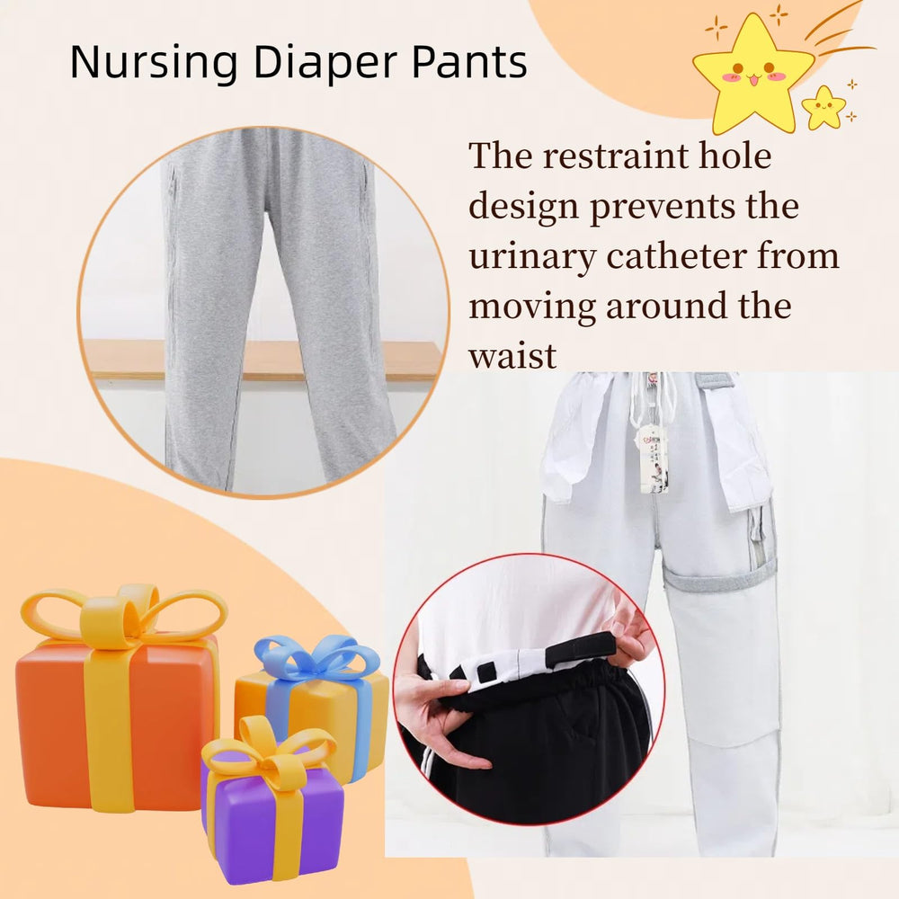 Yodilala Stoma Pants constraint hole keeps catheter stable and comfortable