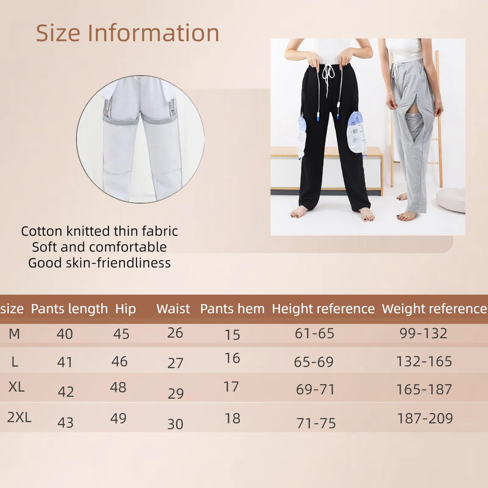 Yodilala Stoma Pants skin-friendly cotton fabric remains breathable