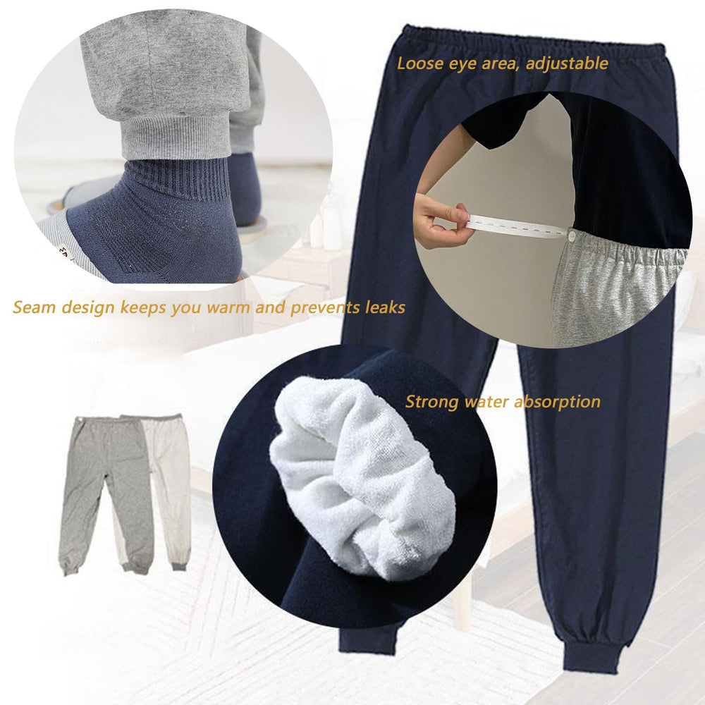 Yodilala pants cuffs detail reveals elastic ankles for snug fit and leak reduction