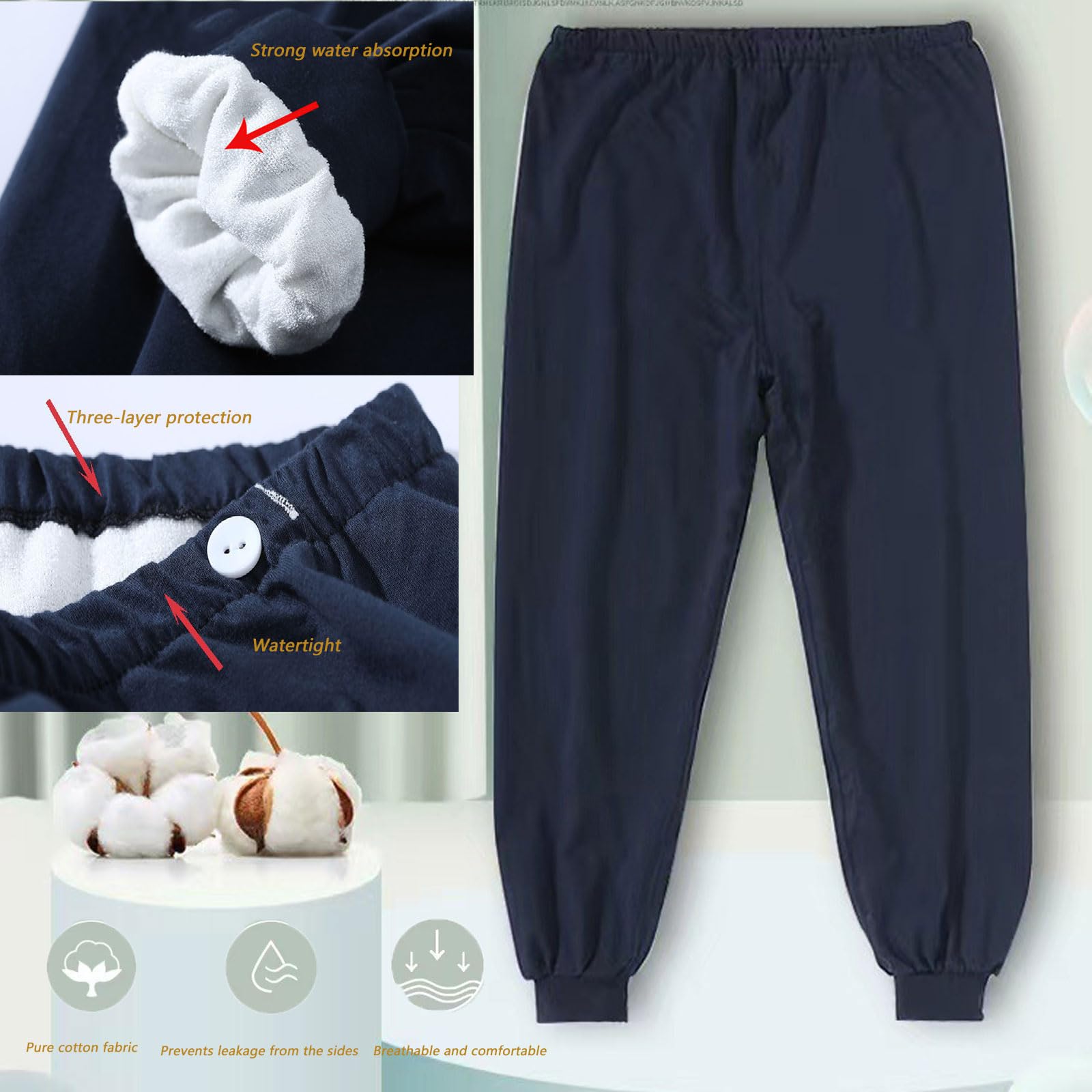 Yodilala pants waistband detail shows adjustable, easy on/off design for customized comfort