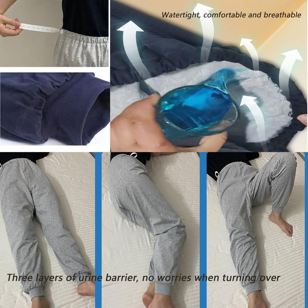 Yodilala pants waterproof layer image emphasizes TPU middle for enhanced leakage protection
