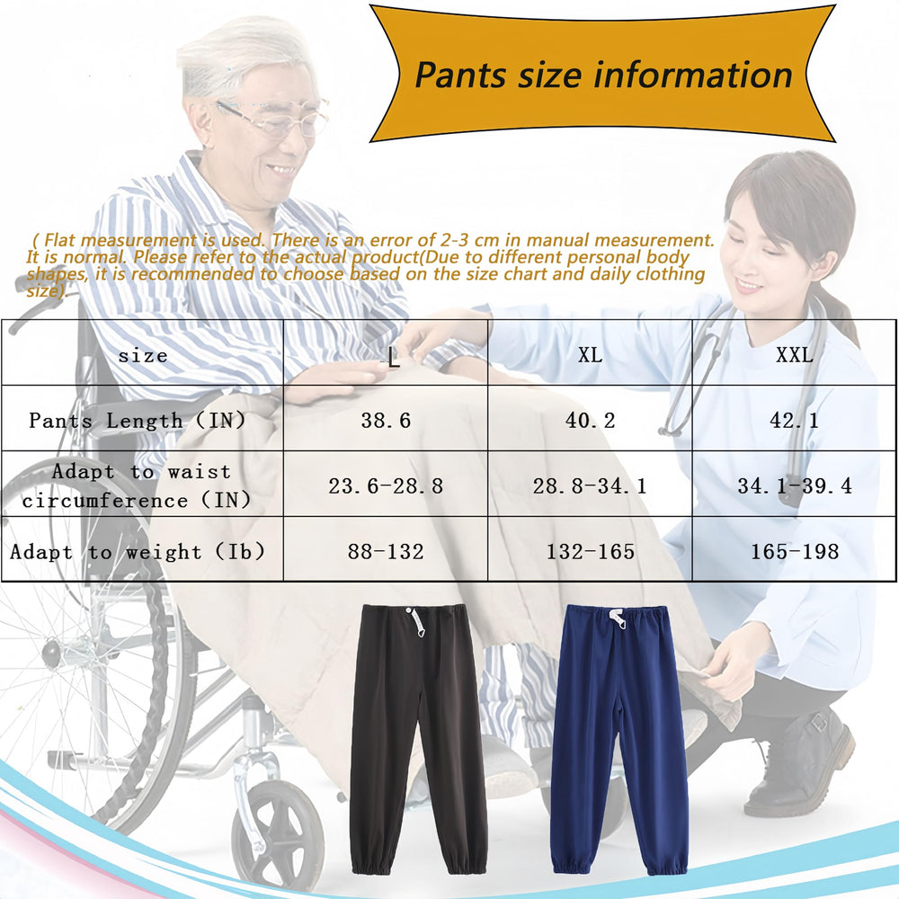 Yodilala gray XL pants, adjustable waist close-up, easy on and off