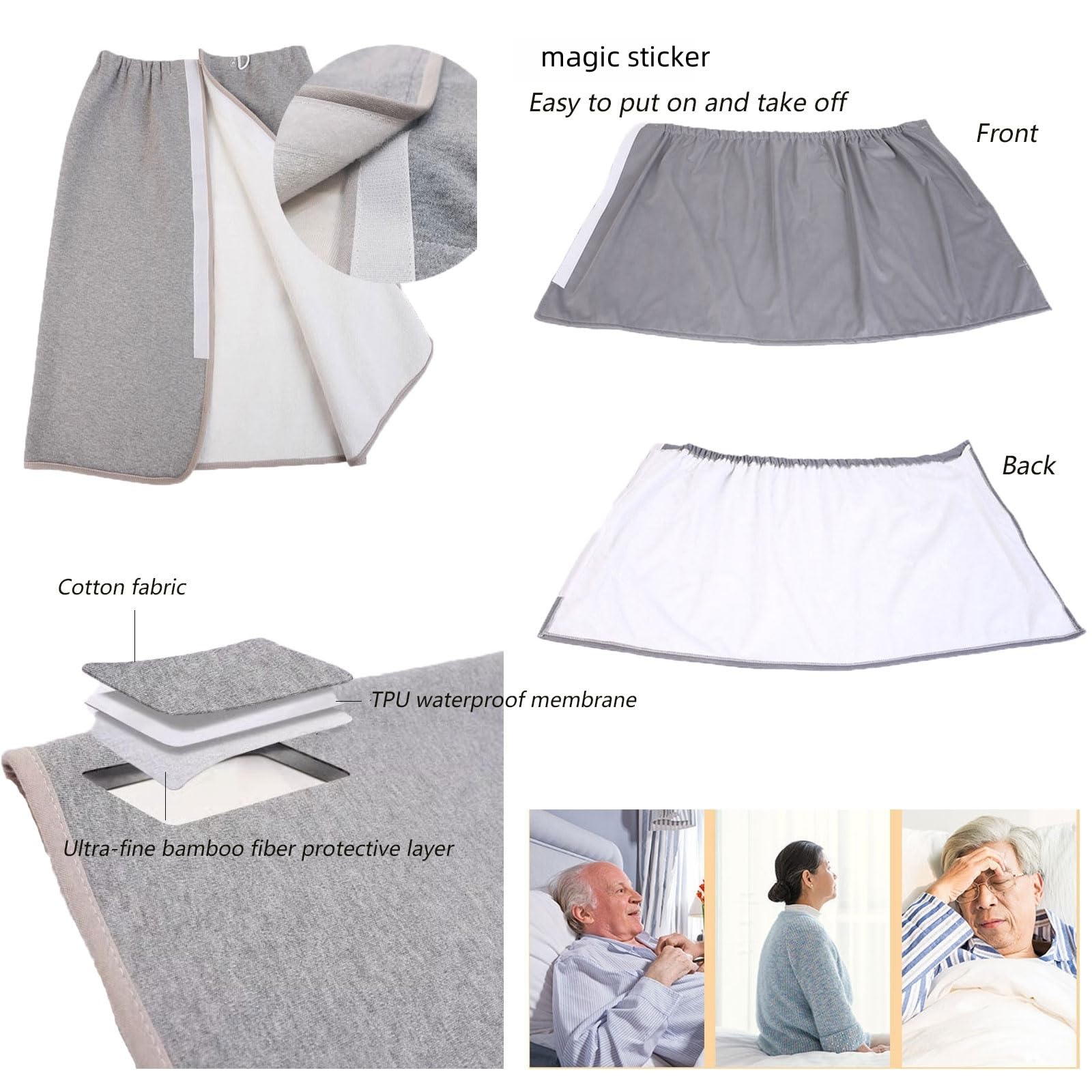 Adjustable waist with pull ring elastic for flexible fit.