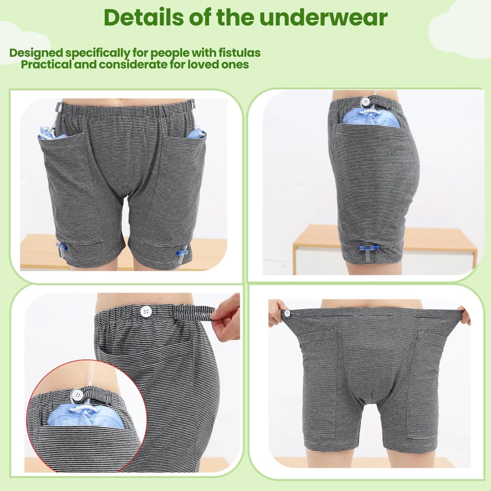 Yodilala urinary bag pants underwear-style design for skin-friendly comfort