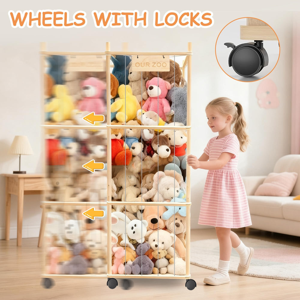 YOFIT versatile storage for playroom, bedroom, and living room.