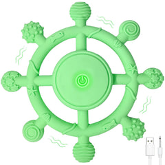 YOFUN baby teether front view shows an easy-to-grip design for small hands.
