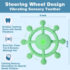 YOFUN 3-speed modes close-up highlights soothing vibration for gums.
