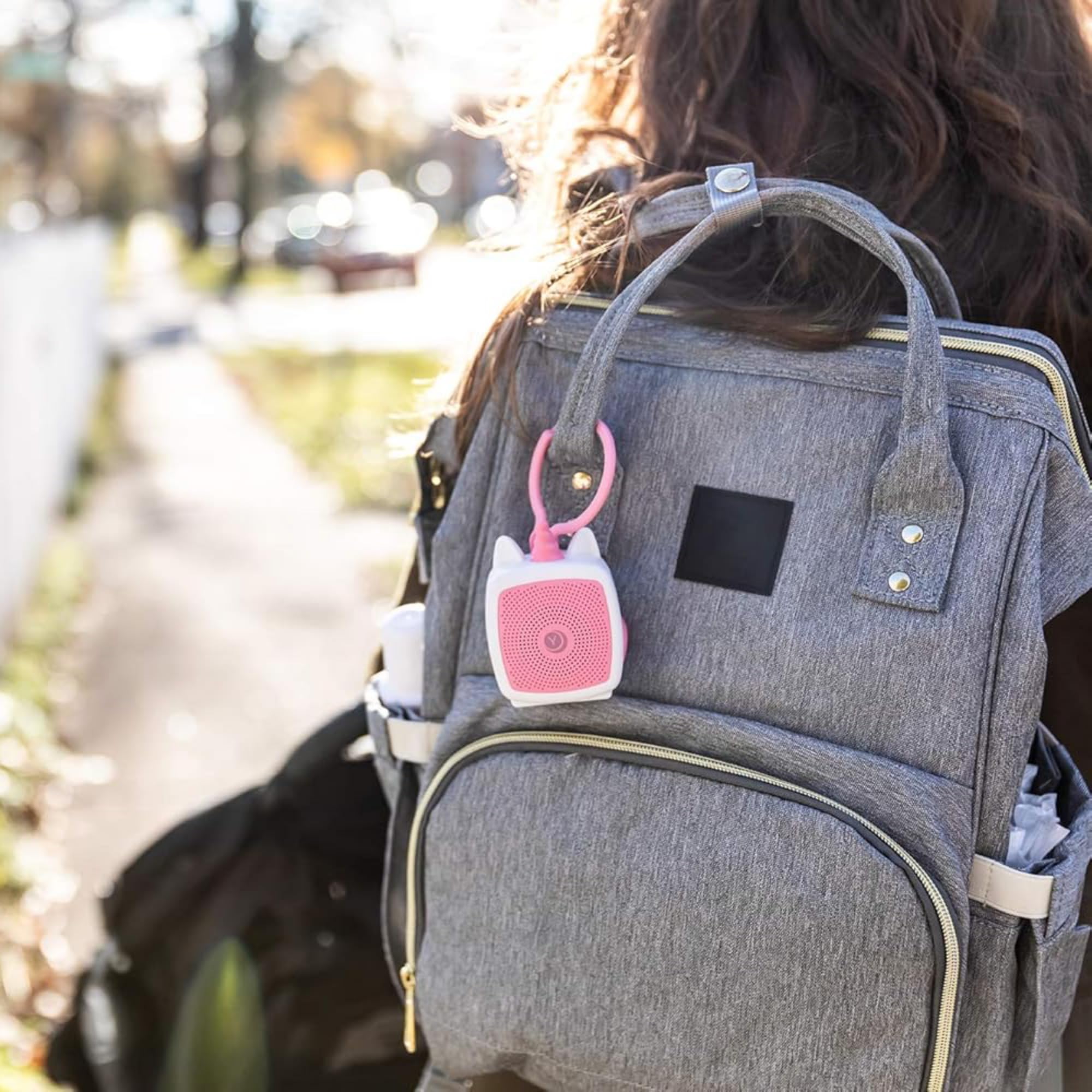 Yogasleep Pocket Baby Soother Compact Case protects the device on the road.