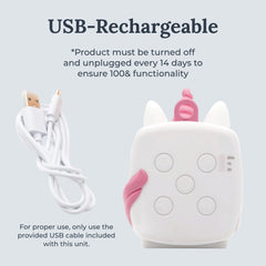 Yogasleep Pocket Baby Soother Fox provides kid-friendly shape and soothing sounds.