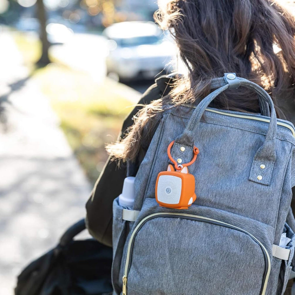 Yogasleep Pocket Baby Soother USB recharge keeps power through the night.
