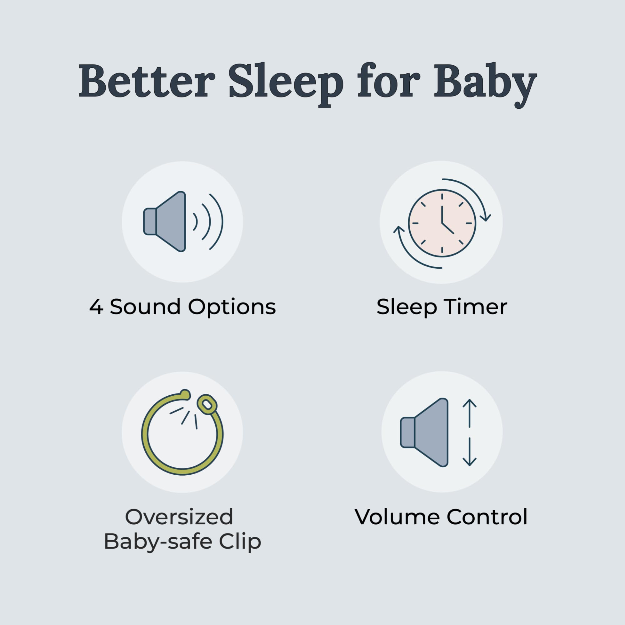 Yogasleep Sea Soother four-sound options for infant relaxation