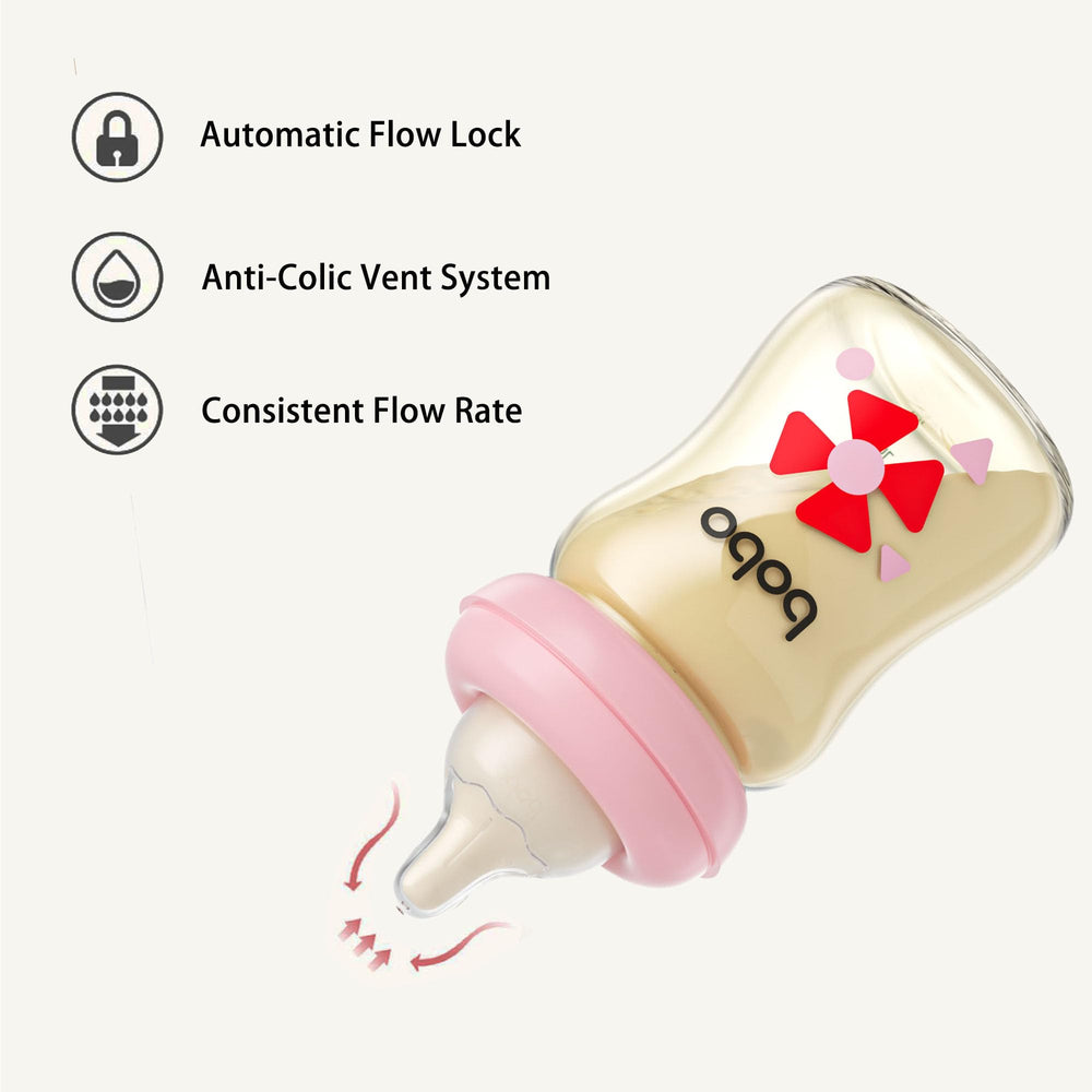 YOHKOH 260ml red bottle suitable for older infants and larger feeds.
