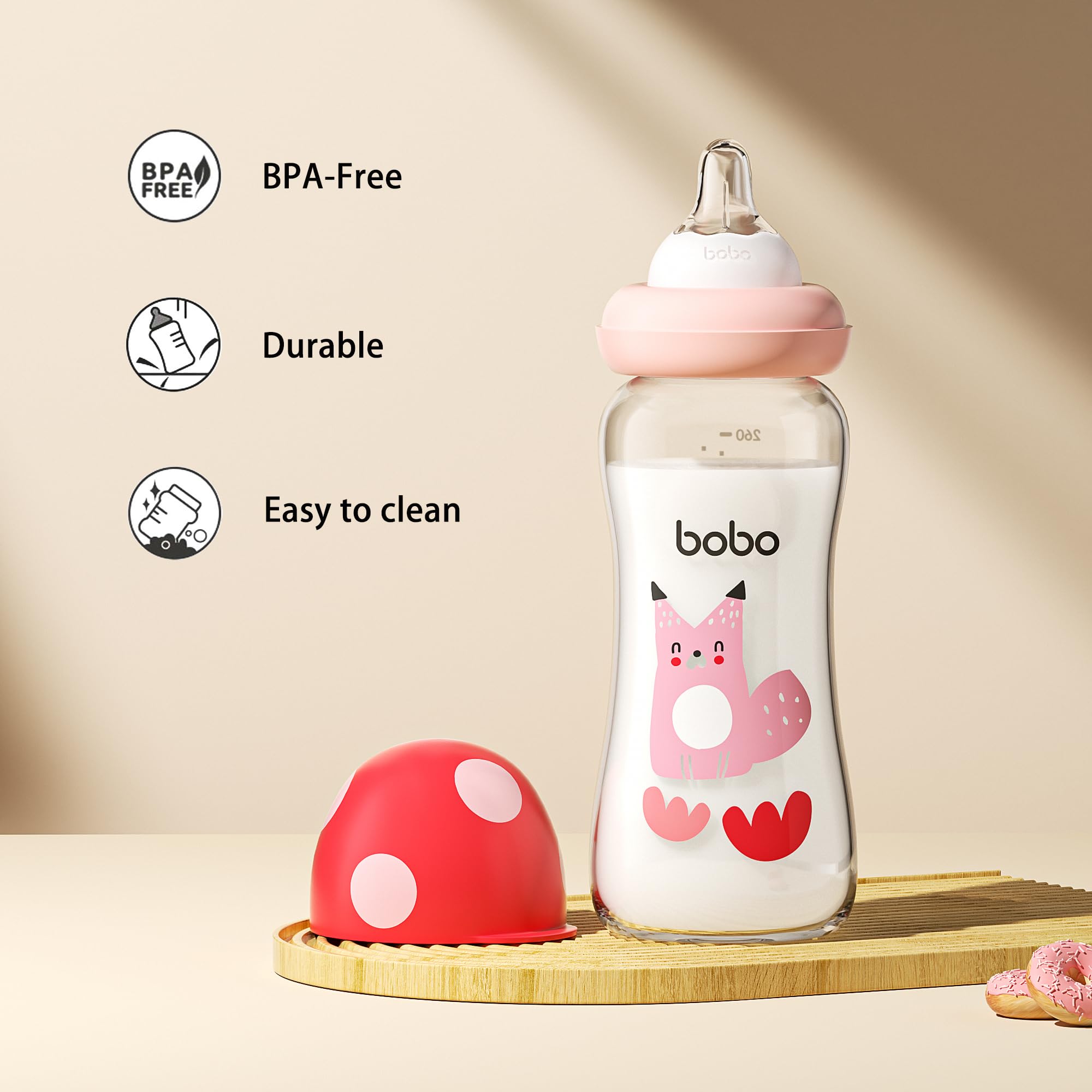 YOHKOH 260ml bottle for 6–12 months growth and longer feeds