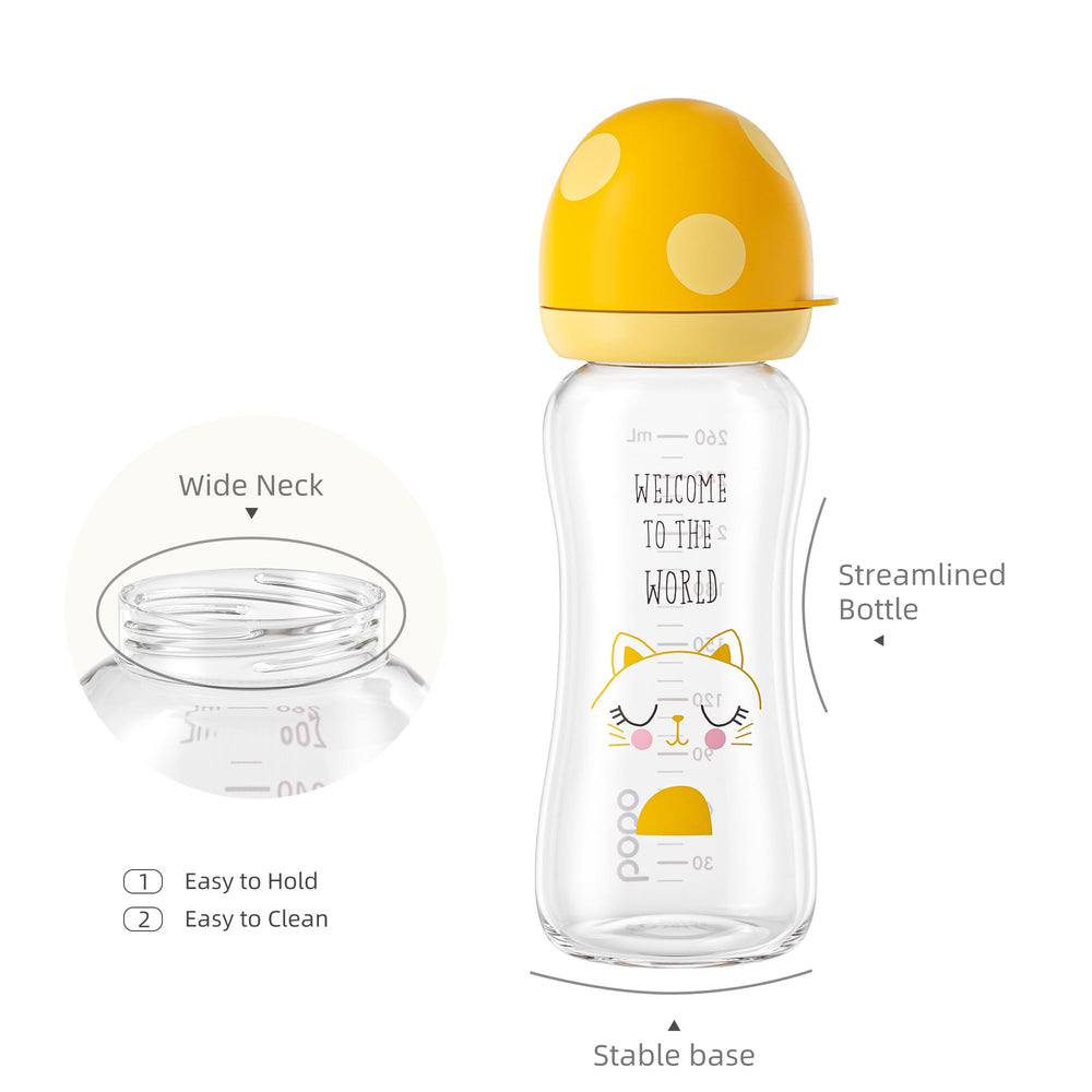 YOHKOH Level 2 medium flow nipple supports steady milk flow.