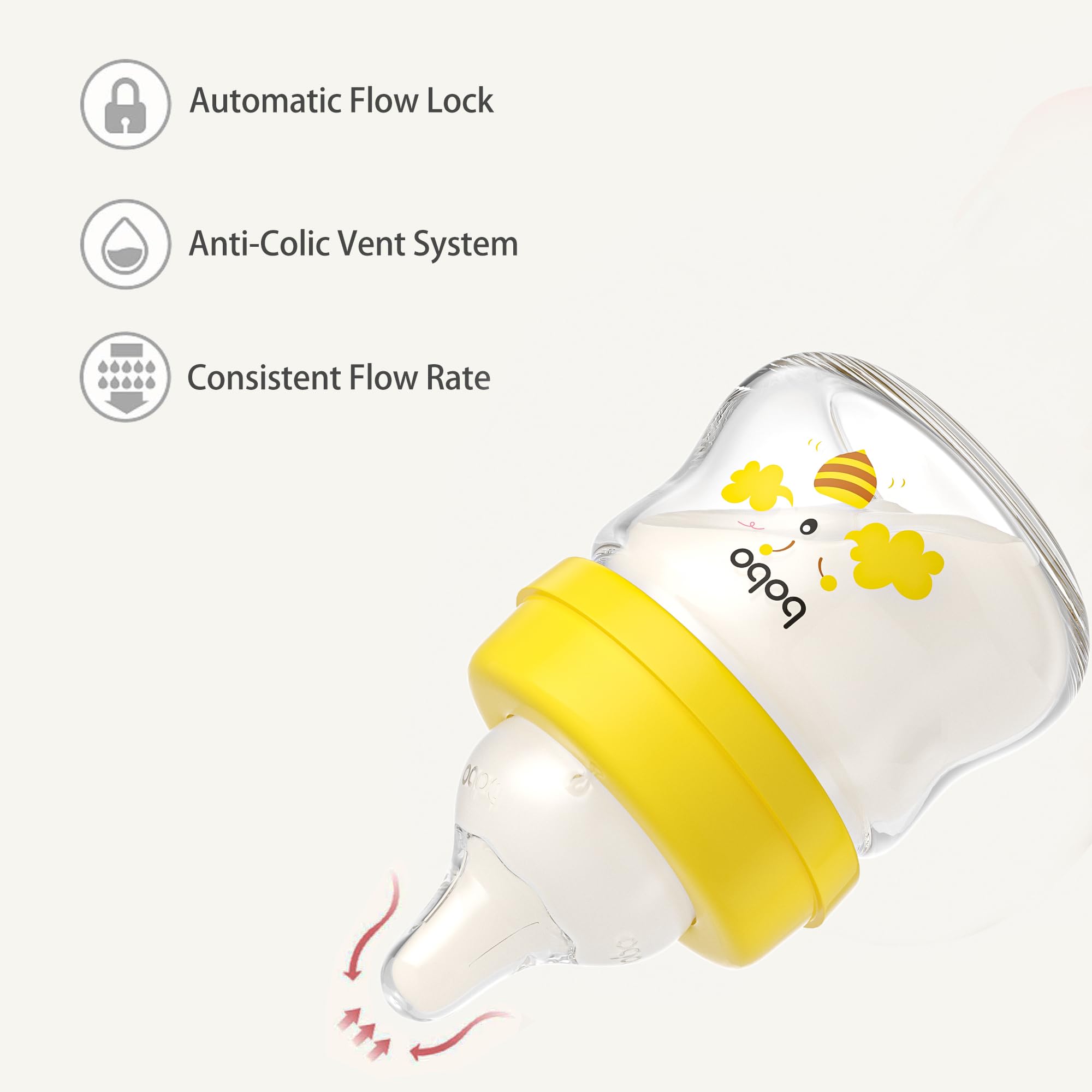 YOHKOH wide-neck bottle open-mouth for quick filling and thorough cleaning