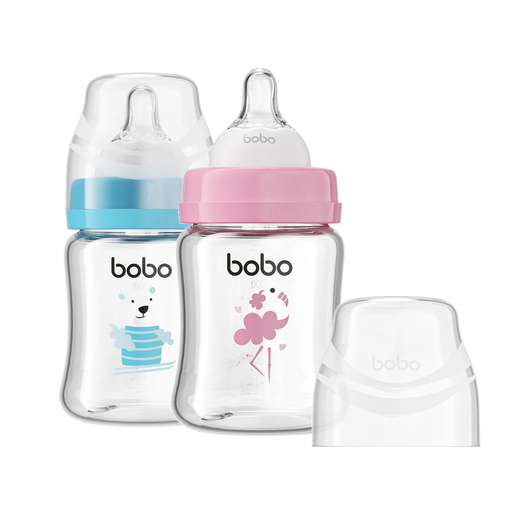 YOHKOH glass bottle 80ml for newborns, gentle feeding option