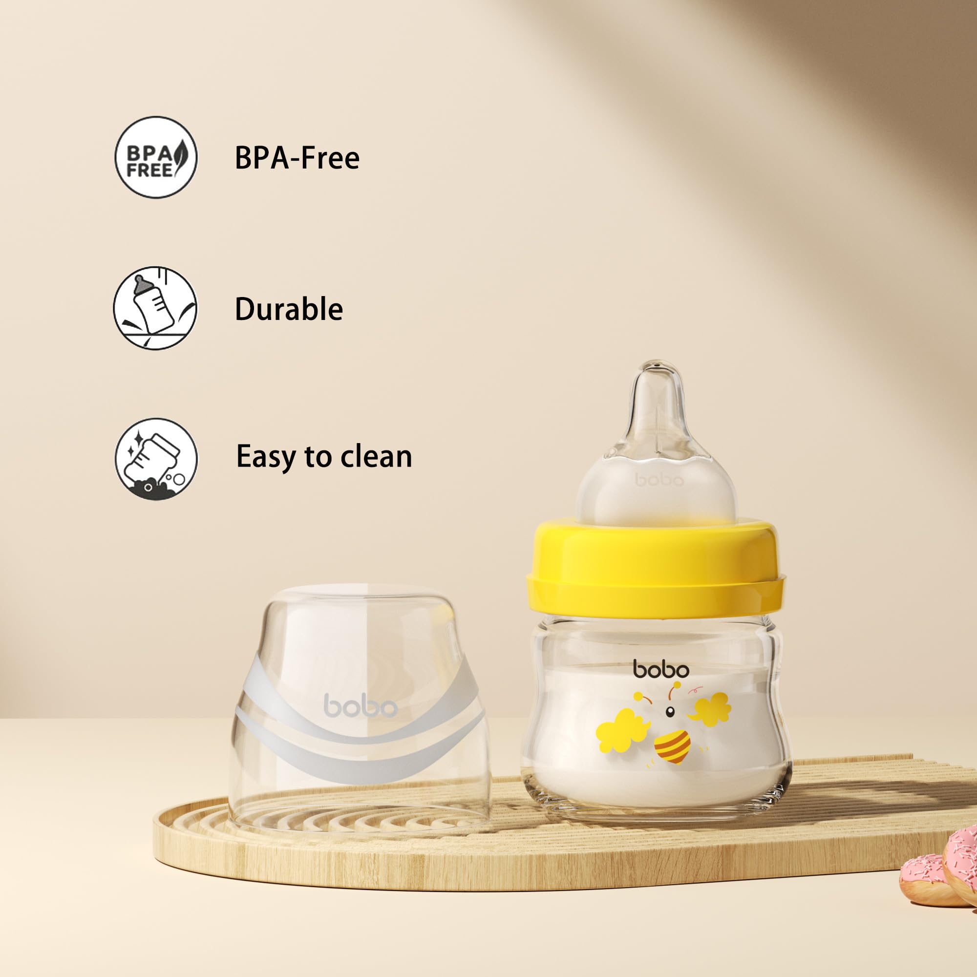 YOHKOH borosilicate glass ensures durability and temperature stability