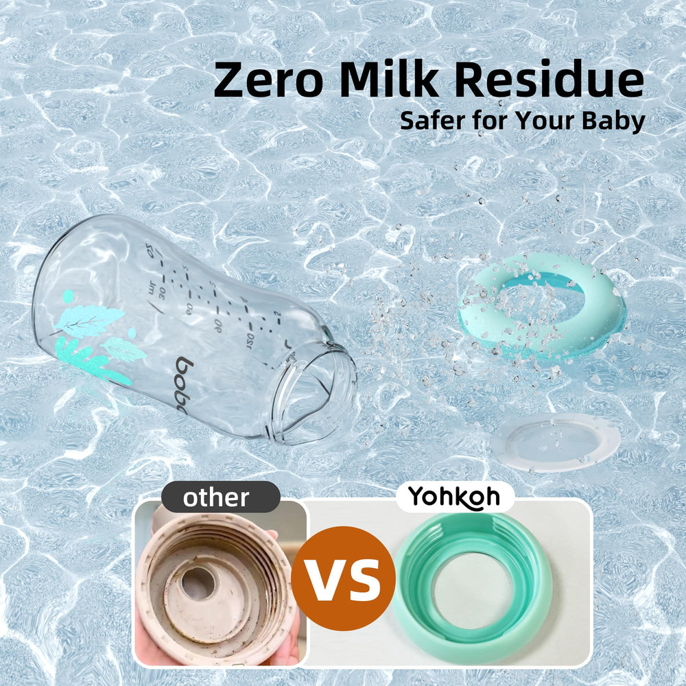 YOHKOH glass bottle is dishwasher safe for quick cleanup after meals.