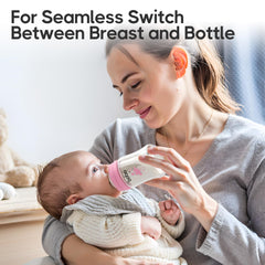 YOHKOH glass bottle slow-flow nipple supports paced feeding