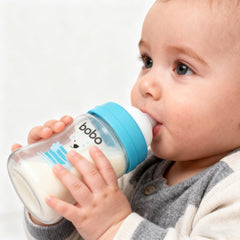 YOHKOH glass bottle wide-neck design for easy filling and cleaning
