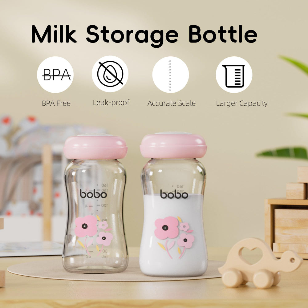 YOHKOH glass bottle with wide-neck design for easy filling and cleaning.