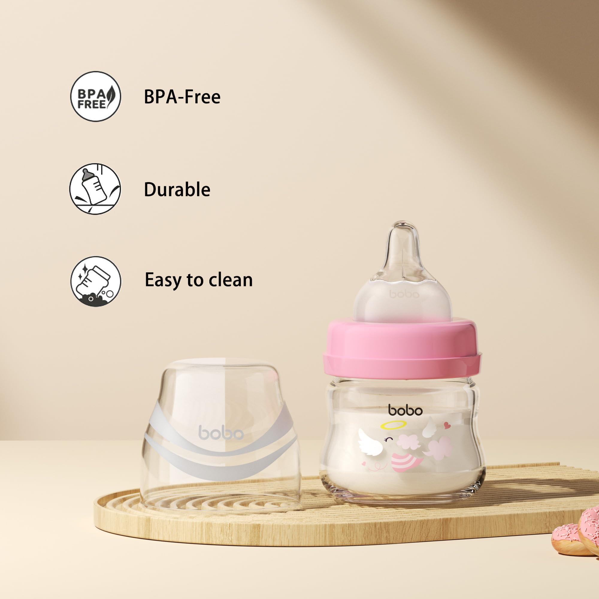 YOHKOH newborn-friendly design reduces air intake during feeding.